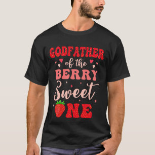 Camiseta Padrinho Da Berry Sweet One Strawberry 1rua Bi