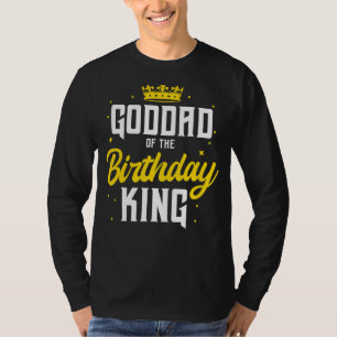 Camiseta Padrinho Da Coroa Do Partido Rei Aniversário Celeb