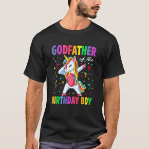 Camiseta Padrinho da Festa de aniversário Rapaz Dabbing Uni