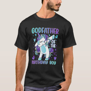 Camiseta Padrinho da Festa de aniversário Rapaz Dabbing Uni