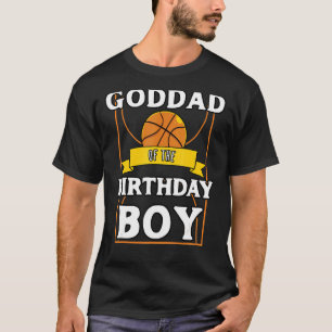 Camiseta Padrinho Da Peça De Aniversário De Basquete De Ani