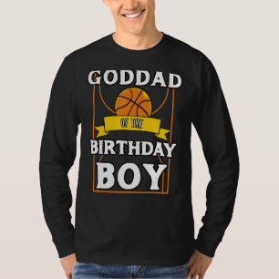 Camiseta Padrinho Da Peça De Aniversário De Basquete De Ani