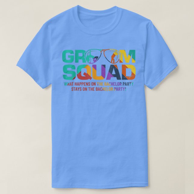 Camiseta Padrinho de casamento do Groom Squad T Bucks Groom (Frente do Design)