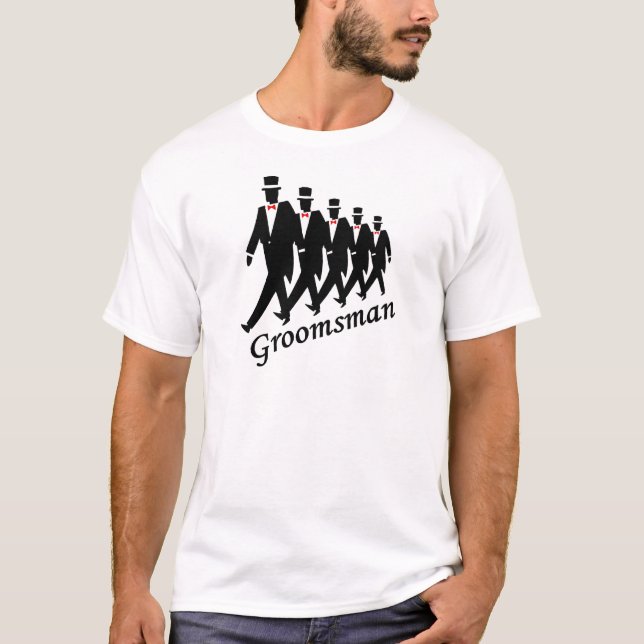 Camiseta Padrinho de casamento (Homens) (Frente)