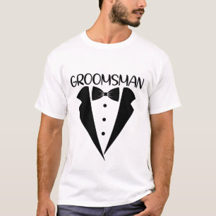 Camiseta Padrinho de casamento legal Arte de palavras de ca