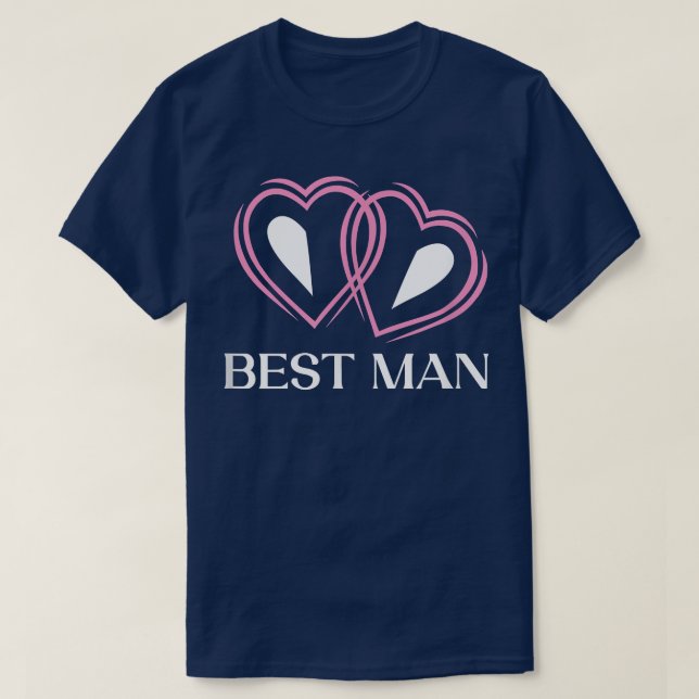 Camiseta Padrinho de casamento Paranymph do Melhor Homem de (Frente do Design)