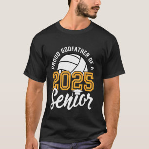 Camiseta Padrinho De Uma Classe De Graduação De Voleibol De
