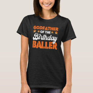 Camiseta Padrinho Do Aniversário De Basquete