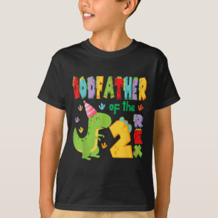 Camiseta Padrinho Do Dinossauro Rex segundo aniversário