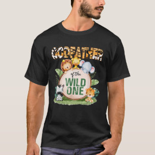 Camiseta Padrinho do Wild One no Safari de Aniversário de 1