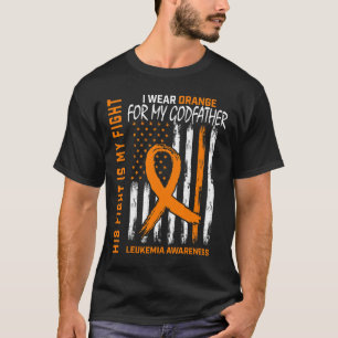 Camiseta Padrinho Leucemia Cancer Sensibilização Americana