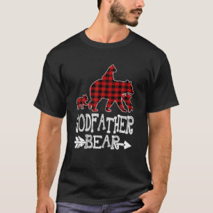 Camiseta Padrinho Trago Três Cubs Xadrez Vermelha Natal