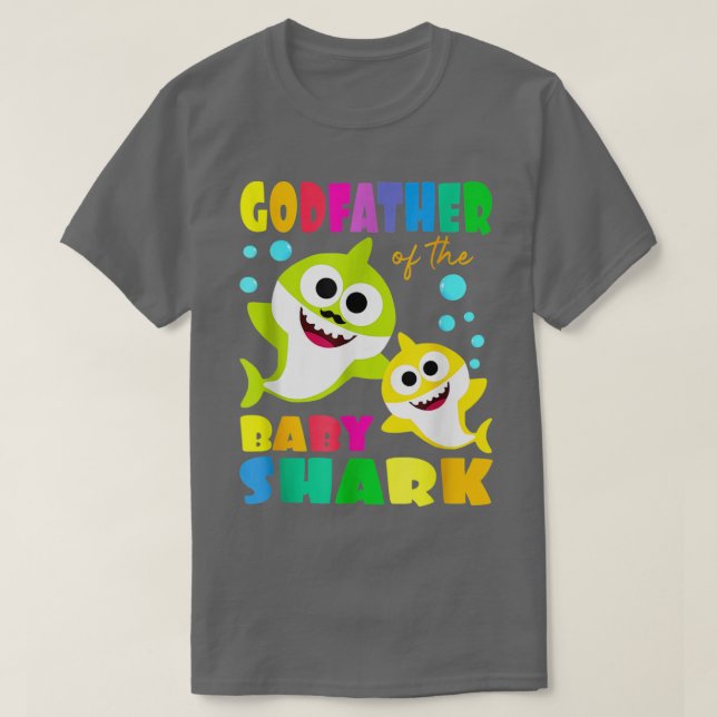 Camiseta Padrinho Tubarão Aniversário Padrinho Família Tuba (Frente do Design)