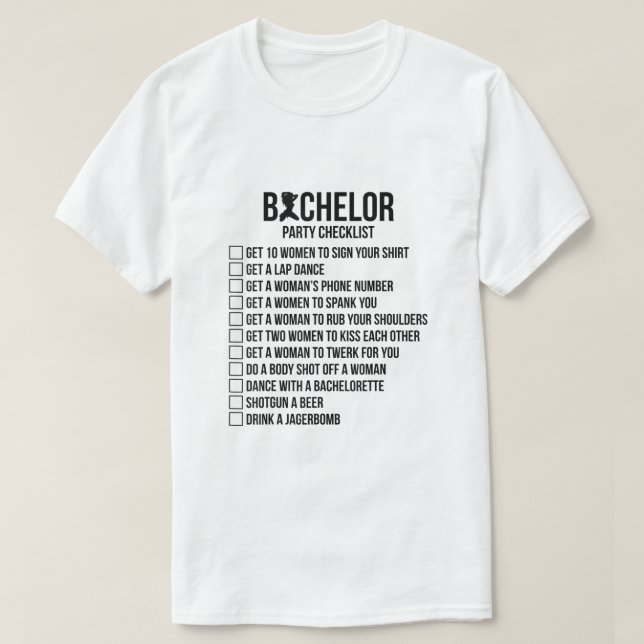 Camiseta Padrinhos de casamento de Mens - Solteiro de Homen (Frente do Design)