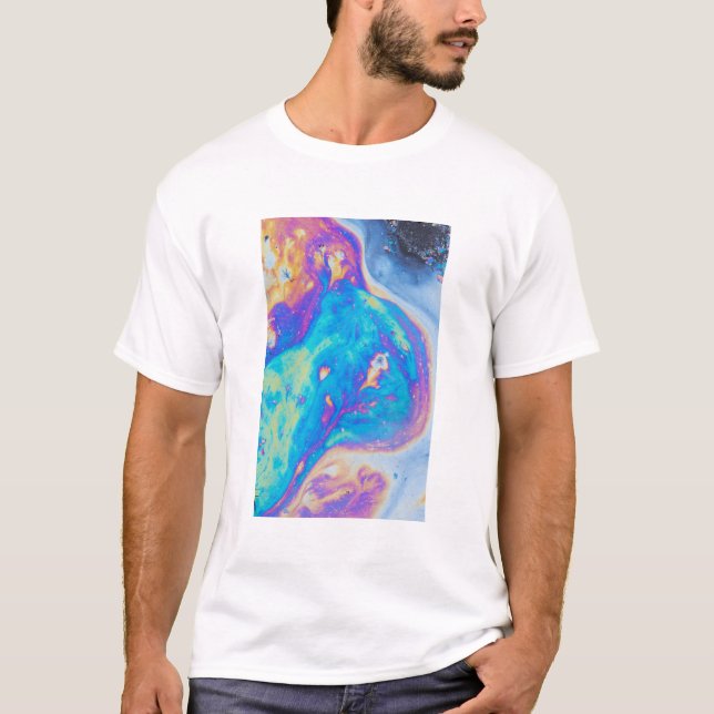 Camiseta Padrões coloridos de óleo, Canadá (Frente)