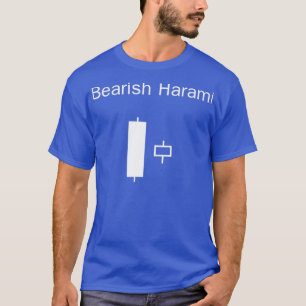 Camiseta Padrões de Candlestick BlackampWhite Bearish Haram