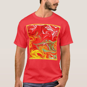 Camiseta Padrões de cores quentes Comprar de arte agora
