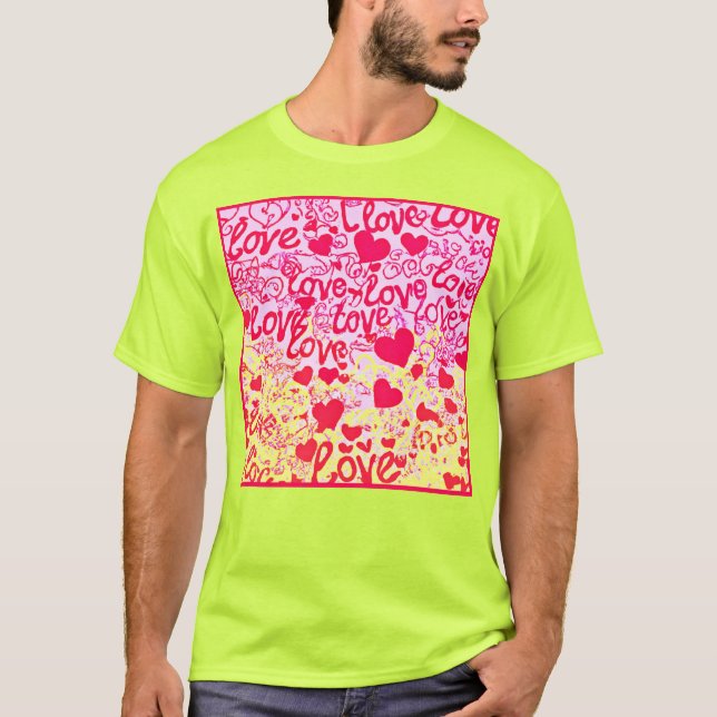 Camiseta Padrões de Cores Vibrantes (Frente)