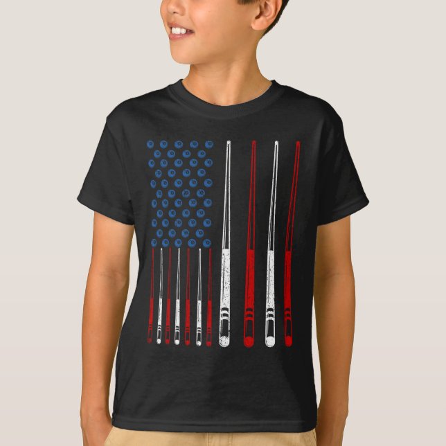 Camiseta Padrões de Fila de Bilhares (Frente)