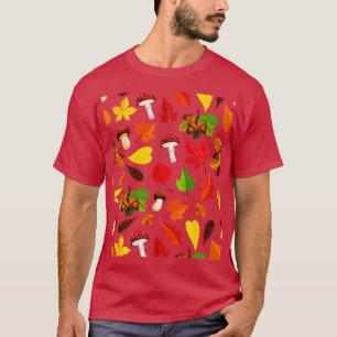 Camiseta Padrões De Mushroom Mícologia Estética Cuta Fungi