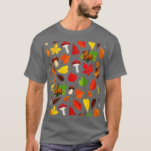 Camiseta Padrões De Mushroom Mícologia Estética Cuta Fungi