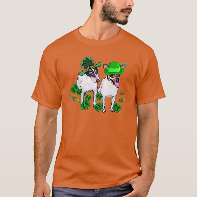 Camiseta Padrões de Rua de Toy Fox Terrier (Frente)