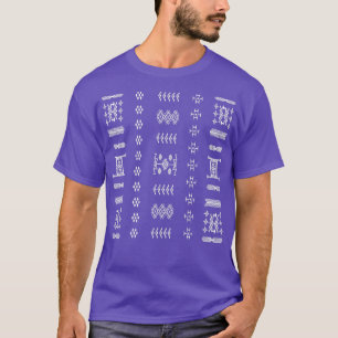 Camiseta Padrões de tapetes Mzab Amazigh do Ghardaa 1