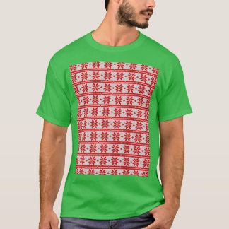 Camiseta Padrões de tricô sem costura Gráfico TShir