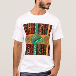Camiseta Padrões e ornamentos africanos