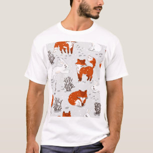 Camiseta Padrões Ingleses De Raposas