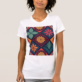 Camiseta Padrões mágicos das flores