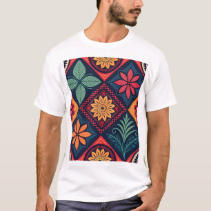 Camiseta Padrões mágicos das flores
