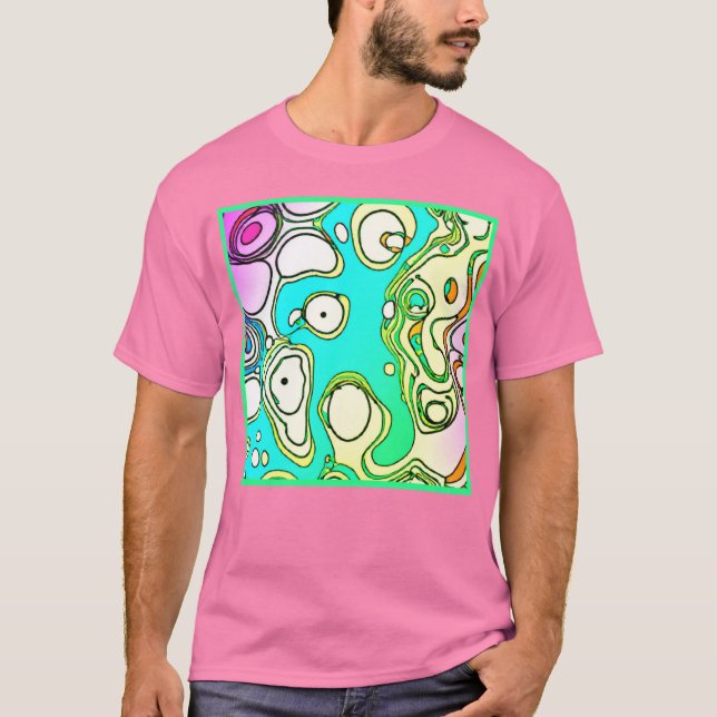 Camiseta Padrões modernos Art Design (Frente)