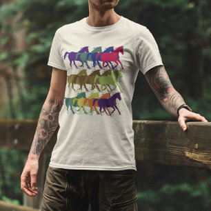 Camiseta Padrões para cavalos, animais de criação