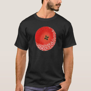 Camiseta Padrões Tradicionais Japoneses Cerejeiras Guarda-C