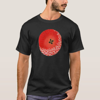 Camiseta Padrões Tradicionais Japoneses Flores de Cerejeira