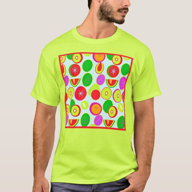 Camiseta Padrões tropicais exóticos. Comprar Agora (Frente)