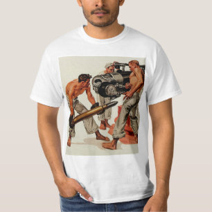 Camiseta Pães do marinheiro que carregam a arma grande