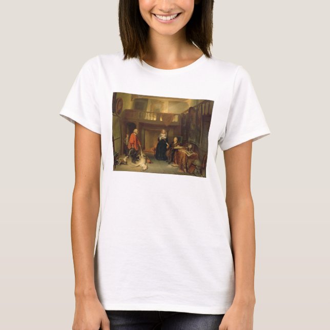 Camiseta Pagando o Tithe (petróleo no painel) (Frente)