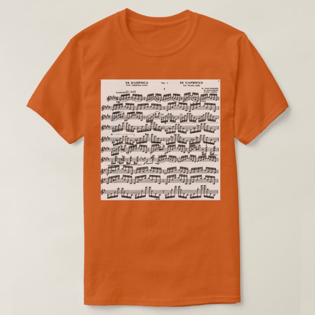 Camiseta Paganini Caprice I (Frente do Design)