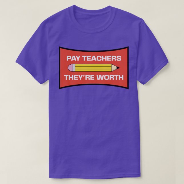 Camiseta Pagar Aos Professores O Que Valem Os Professores A (Frente do Design)