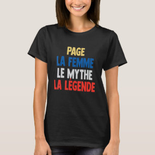 Camiseta Page La Femme O Mito A Legenda da Página