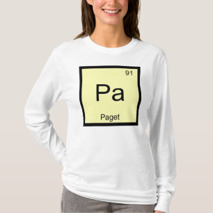 Camiseta Paget Nome Química Elemento Tabela Periódica