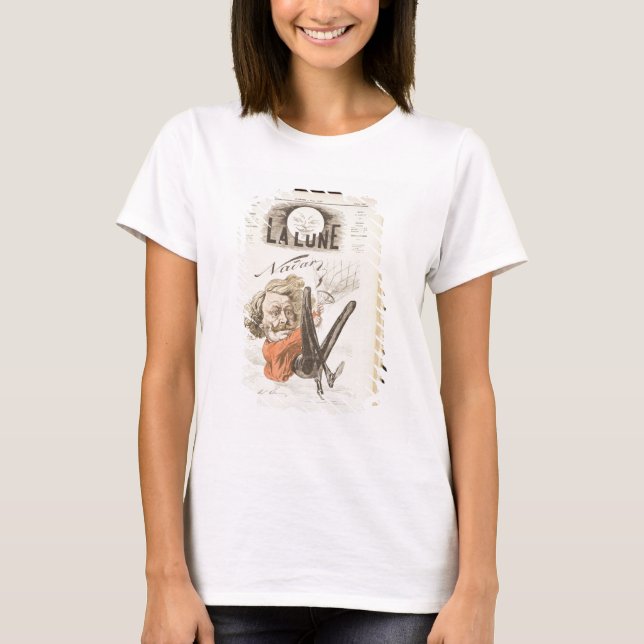 Camiseta Página de título do Nadar (1820-1910) de 'La Lune' (Frente)