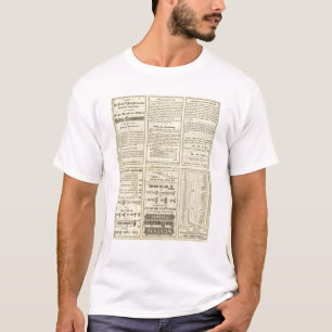 Camiseta Página do texto da estrada de ferro de St Louis e