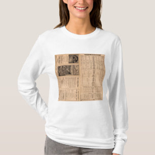Camiseta Página do texto da estrada de ferro do vale de