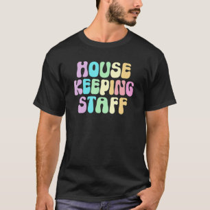 Camiseta Página inicial C do Maid Limpador de FUNCIONARIOS