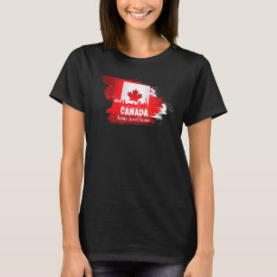 Camiseta Página inicial no dia do Canadá Doce Página inicia