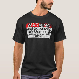 Camiseta Página inicial TShirt Advertência a uma escola dom