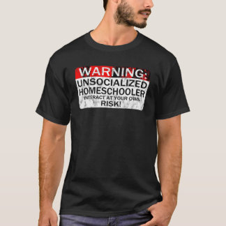 Camiseta Página inicial TShirt Advertência a uma escola dom